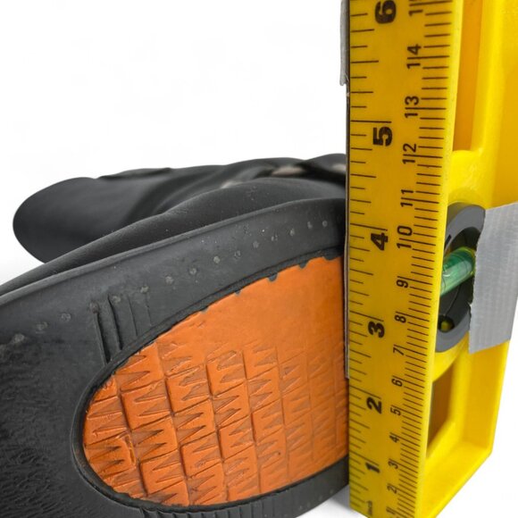 REV Black Square Toe Leather Harness Motorcycle Biker Boots Men's 10.5 - Picture 13 of 14